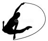 Rhythmic Gymnastics silhouette　新体操のシルエット3